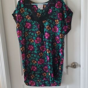 Beautiful vintage feather bed night gown